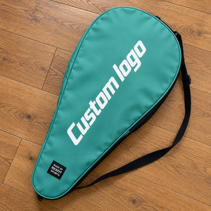 Sac de raquette de squash personnalisé avec logo imprimé, fermeture éclair et bandoulière réglable pour le transport d'équipements sportifs, commande en gros - Product Image 1