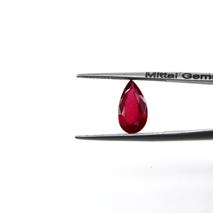 Rubis naturels de Bangkok, formes poire calibrées 8x10mm, pierres précieuses de rubis naturelles facettées en vrac pour la fabrication de bijoux, prêtes à l'emploi - Product Image 2