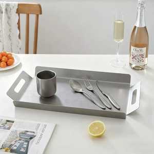 Modern Oval Stainless Steel Serving Tray <b>Set</b> Gold and Silver Food Platter Minimalist Steak Dish For Hotel Restaurant Supplies - Product Image 2