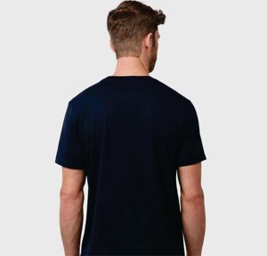 เสื้อยืดคอกลมทรงหลวมสำหรับผู้ชาย สั่งทำได้ พร้อมโลโก้ด้านหน้า ผ้าฝ้าย/โพลีเอสเตอร์ ระบายอากาศได้ดี คุณภาพสูง แฟชั่น ราคาประหยัด - Product Image 6