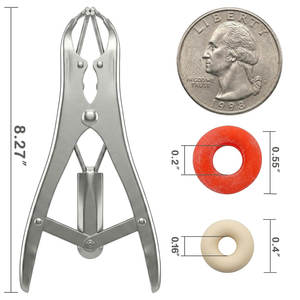 Kit Completo de Anillado para Cabras, Alicates Expansores de Alta Resistencia para Castración de Ganado, Anillo Castrador para Cabras, Corderos, Terneros, Ovejas y Lechones - Product Image 2