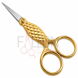 Silver Embroidery <b>Scissors</b> Stainless Steel Thread Cutting <b>Sewing</b> Craft <b>Scissors</b> Fish Handle Sharp Blade For Hair Trimming - Product Image 2