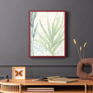 Coastal <b>Wall</b> Art-Framed Seascape Print on Seagrass Solid Wood <b>Frame</b> - Product Image 2