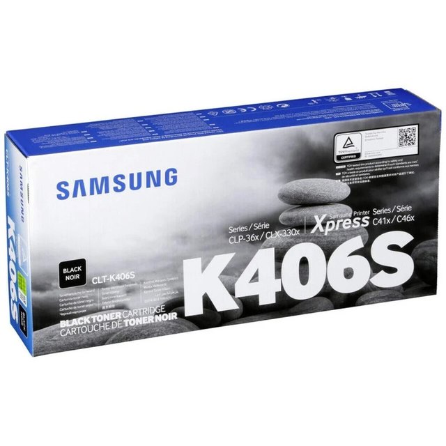 CLT-K406S SU118A Black Laser Toner Cartridge Original Compatible for Samsung CLP-365 CLX-3305 CLX-3306