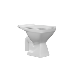 Inodoro Moderno Cuadrado Alargado de Una Pieza, Montado en el Suelo, con Sifón en S, Ecológico, de Cerámica - Product Image 4