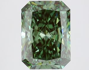 Diamante Gemver con Certificado IGI, 3ct, Corte Radiante, Cultivado en Laboratorio, Color Verde Intenso, Claridad VS, Corte Excelente, Diamante Suelto para - Product Image 1