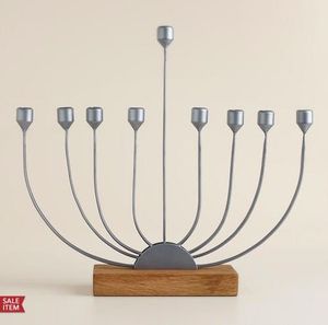 Ménorah en aluminium personnalisable, idéale pour l'affichage des bougies de Hanouka, décoration moderne pour la maison et cadeaux religieux significatifs - Product Image 4