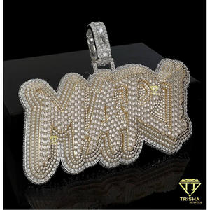 จี้ห้อยคอคุณภาพสูงแบบกำหนดเอง Trisha Jewels เงินแท้ 925 ชุบทอง 14K สไตล์ฮิปฮอป ของขวัญสำหรับทุกเพศ พร้อมเพชรเพาะเลี้ยงในห้องปฏิบัติการ รับรองโดย GIA - Product Image 6