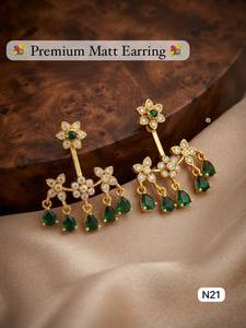 Traditional Ethnic High Quality Gold Plated Zinc Alloy Zircon Imitation <b>Pearl</b> Kundan Jhumka Drop <b>Earrings</b> Maang Tikka Fashion - Product Image 1