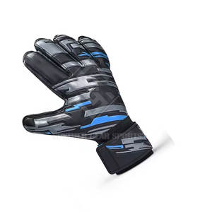 Gants de gardien de but en latex antidérapants pour hommes avec fermeture auto-agrippante, protection des doigts, design personnalisé, gants de sport, fournisseur OEM - Product Image 6