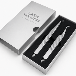 Stainless Steel <b>Eyelash</b> Tweezers Smooth Tip Precision Tool for Lash <b>Application</b> - Product Image 6