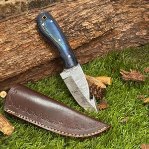 Nuevo Cuchillo de Caza de Acero de Damasco de Grado Industrial, Hecho a Mano, ODM OEM, Hoja Fija, para Supervivencia al Aire Libre, Camping, Táctico, con Mango de Madera - Product Image 1