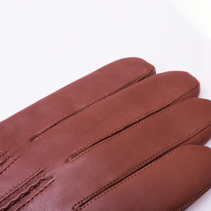 High Quality Plain Style Leather Eco-Friendly Breathable Keeping Warm Dressing <b>Gloves</b> Touchscreen Function for Men <b>Women</b> Winter - Product Image 3