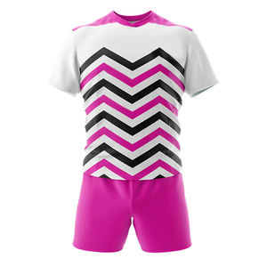 Custom Sublimation Rugby Uniform Short Sleeve Sports Jersey Teamwear Cheerleading Uniform Printed <b>Athletic</b> Kit - Product Image 3