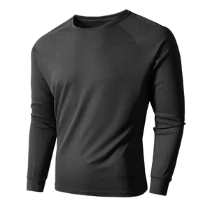 T-shirt de sport de compression professionnel pour hommes, manches longues, tissu respirant et élastique, soutien musculaire, OEM ODM, vente en gros personnalisée - Product Image 1