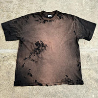 T-shirt déchiré pour homme, style vintage grunge, délavé, surdimensionné, streetwear, décontracté, en coton, tendance