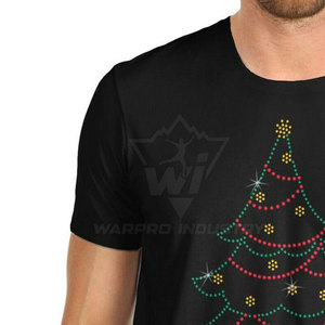 เสื้อเชิ้ตผู้ชายสไตล์คนเมือง ผ้าฝ้าย แต่งดีเทลหินหรู แขนสั้น สตรีทแวร์ พิมพ์ลายตามสั่ง ขายส่ง - Product Image 5