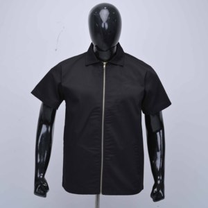 เสื้อยืดคุณภาพพรีเมียมแบบเรียบง่าย คุณภาพสูง พร้อมลายปักด้านหลัง ผู้ผลิตเสื้อยืดแบบสั่งทำ เสื้อซิปสำหรับผู้ชาย - Product Image 1