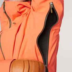 Veste de ski pour homme personnalisée, fine, matelassée, de haute qualité, couleur contrastée, coupe-vent, imperméable, en coton, style décontracté, fermeture éclair, OEM - Product Image 4