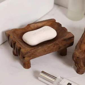 Bathroom Tool ECO Friendly Handmade <b>Soap</b> Rest <b>Soap</b> <b>Holder</b> Saver Ladder Easy Cleaning Wooden <b>Soap</b> Dish - Product Image 1