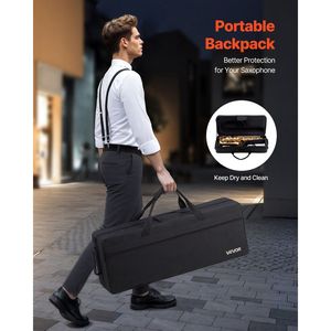 Kit para Principiantes de Saxofón Alto en Mi Bemol que Incluye Estuche de Transporte, Boquilla, Correas, Paño de Limpieza, Varilla, Guantes y Grasa - Product Image 5