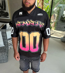 Top Quality American Jersey Custom Sublimation American Football Jersey Floral Print Name on Front and Back Customized Jersey - Product Image 3