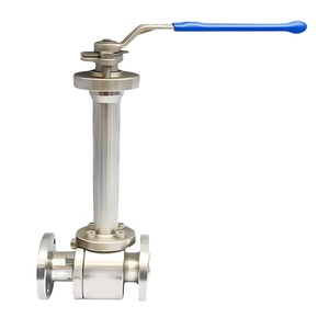 Vanne à boisseau sphérique cryogénique manuelle en acier inoxydable directe d'usine Services de gaz à haute température OEM personnalisable - Product Image 3