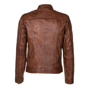 Vestes en cuir véritable pour hommes 2026 avec logo personnalisé, imperméables et respirantes, design écologique, tendance, faible MOQ pour les détaillants de vêtements - Product Image 1