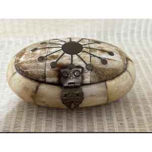 Handmade Bone Inlay Decorative <b>Box</b> Carved Bone Jewelry <b>Storage</b> <b>Box</b> Vintage Style Home Decor Gift <b>Box</b> - Product Image 2
