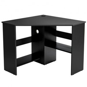 Escritorio de Computadora Esquinero Ajustable con Estante de Almacenamiento para Oficina en Casa - Product Image 6