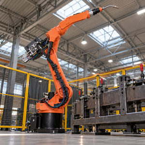 Robot de soudage 6 axes personnalisé en usine, charge utile 12 kg, portée 1441 mm, 380 V, avec pince pour palettisation et manutention haute précision - Product Image 3