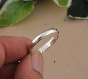 Bague minimaliste simple en argent sterling 925 empilable pour femme, idéale pour les fêtes et le quotidien – Fournisseur en gros de bijoux - Product Image 1