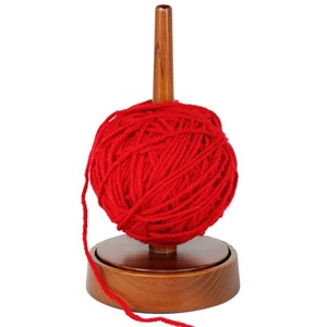 Wooden Yarn Holder Yarn Stand Rotating Ball Winder <b>Knitting</b> Crochet Thread Organizer for Handcrafts Use - Product Image 1