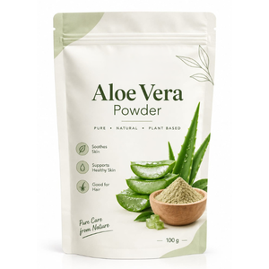 Polvo de Hoja de Aloe Vera 100g, Aloe Vera Puro para Cabello y Rostro, Mascarilla Facial Natural y Mascarilla Capilar DIY, Aloe Barbadensis de Grado Cosmético - Product Image 1