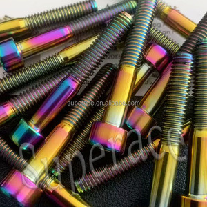 Kit de boulons en titane GR5 pour la modification de la moto tout-terrain Surron LBX Light Bee X Ultra Bee, arc-en-ciel, bleu brûlé, noir, or M5 M6 M10 M12 - Product Image 5