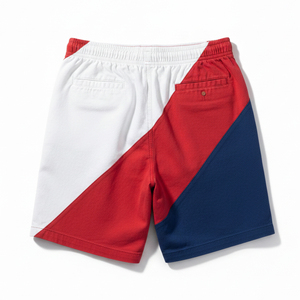 Pantalones Cortos Unisex de Verano, Diseño de Parches, Color en Contraste, Estilo Urbano, Descuento por Compra al por Mayor - Product Image 3