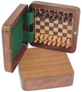 Rani Industries Handmade Painted <b>Wooden</b> <b>Chess</b> with Antique Imitation Style - Product Image 1