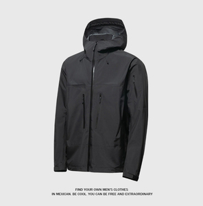 Veste d'extérieur imperméable à capuche coupe-vent à coque rigide 3 couches entièrement thermosoudée pour le sport, le trekking et le travail - Product Image 5