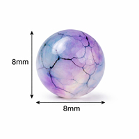Perles rondes facettées en onyx naturel multicolores Jaunty 8-10 mm pour la fabrication de bracelets DIY