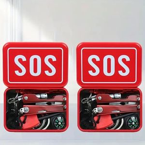 Kit de survie d'urgence 8 pièces pour la maison et l'extérieur, cadeau pour hommes et femmes, équipement essentiel de sécurité et de survie - Product Image 6