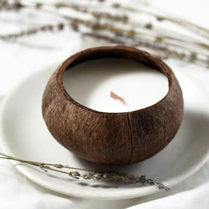 Eco2go Vietnam – Bougies artisanales écologiques et biologiques parfumées au style frais, dans des coupelles en coquille de noix de coco, pour la décoration intérieure – Fabriquées au Vietnam - Product Image 4