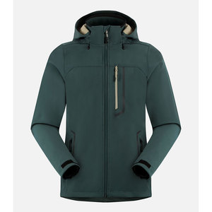 Latest Style Men Tactical Waterproof Hooded Softshell <b>Jacket</b> Men Hiking Camping Windproof Full Zipper Athletic Softshell <b>Jacket</b> - Product Image 3