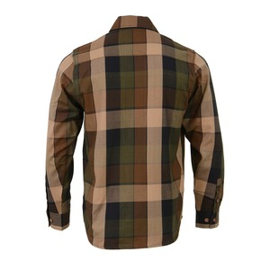 Camisa de Franela a Cuadros en Tonos Tierra para Hombre, Estilo Lumberjack, de Algodón Premium, con Botones, Casual, para Exteriores, Sobrecamisa de Invierno - Product Image 3