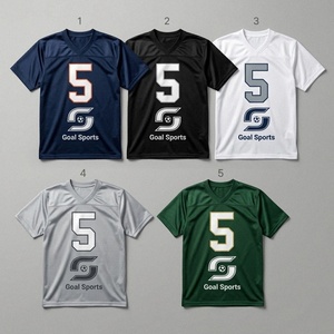Camiseta de Fútbol Americano con Cuello en V para Hombre, Número 5, Malla Sublimada Transpirable, Manga Corta, Corte Regular, Ropa para Adultos - Product Image 5
