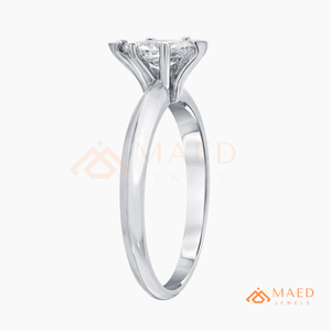 925 Sterling <b>Silver</b> Marquise Cut Engagement <b>Ring</b> Women <b>Solitaire</b> American Diamond CZ Wedding <b>Ring</b> Minimal Fine Jewelry - Product Image 5