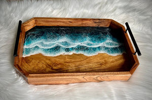 Bandeja de Resina Moderna de Diseño, Plato Decorativo Móvil Hecho a Mano de Primera Calidad para Comedor, Hogar y Regalos, Tradebyd - Product Image 3