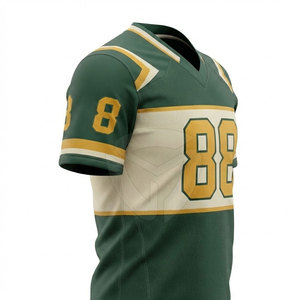 Maillot de football américain personnalisé pour hommes, conçu pour les clubs et les écoles, avec tissu confortable et style prêt pour le match. - Product Image 5