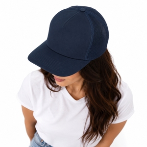 หมวกแก๊ปแบบ Snapback สำหรับทุกเพศ ผ้าฝ้ายเนื้อนุ่ม ทรงเบสบอลแบบไม่แข็ง ปรับสายรัดได้ สไตล์ Trucker สวมใส่สบาย เหมาะสำหรับใช้ในชีวิตประจำวัน - Product Image 4