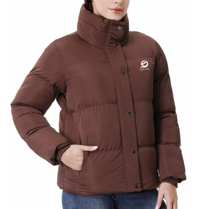 Veste matelassée pour femme de qualité supérieure, nouvelle conception, très vendue, épaisse, avec fermeture éclair, pour l'hiver - Product Image 3