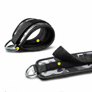 สายรัดข้อเท้าออกกำลังกายแบบนีโอพรีนสำหรับเครื่องออกกำลังกายแบบสายเคเบิล - ป้องกันอย่างมืออาชีพ ระบายอากาศได้ดี ปรับได้ เหมาะสำหรับทุกเพศ ใช้สำหรับการเพาะกาย - Product Image 4